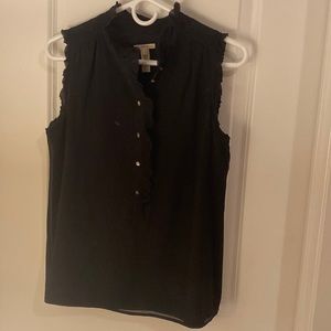 J. Crew Black Silk Sleeveless Top - Size 2